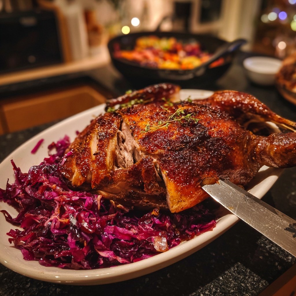 Saisonal & Festlich Weihnachtsgans mit Rotkohl