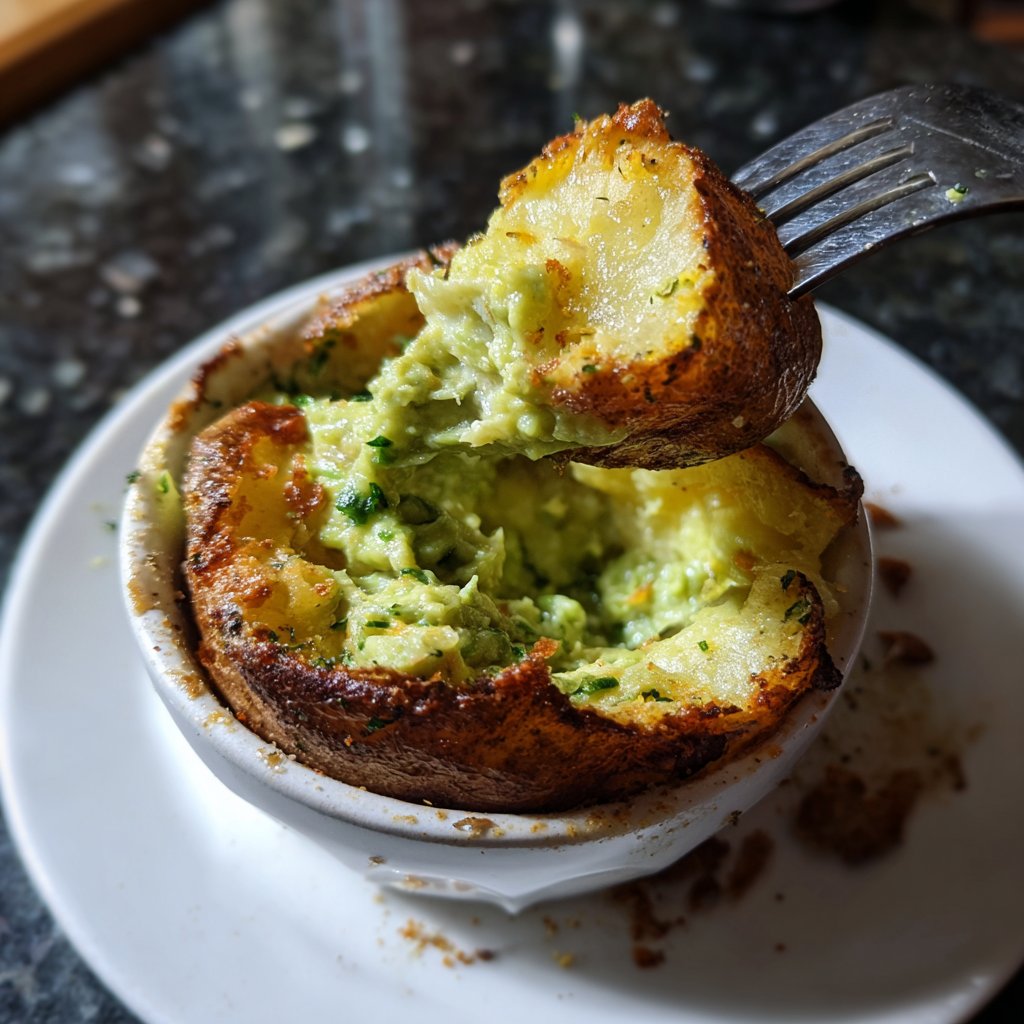 Ofenkartoffeln mit Avocado-Dip