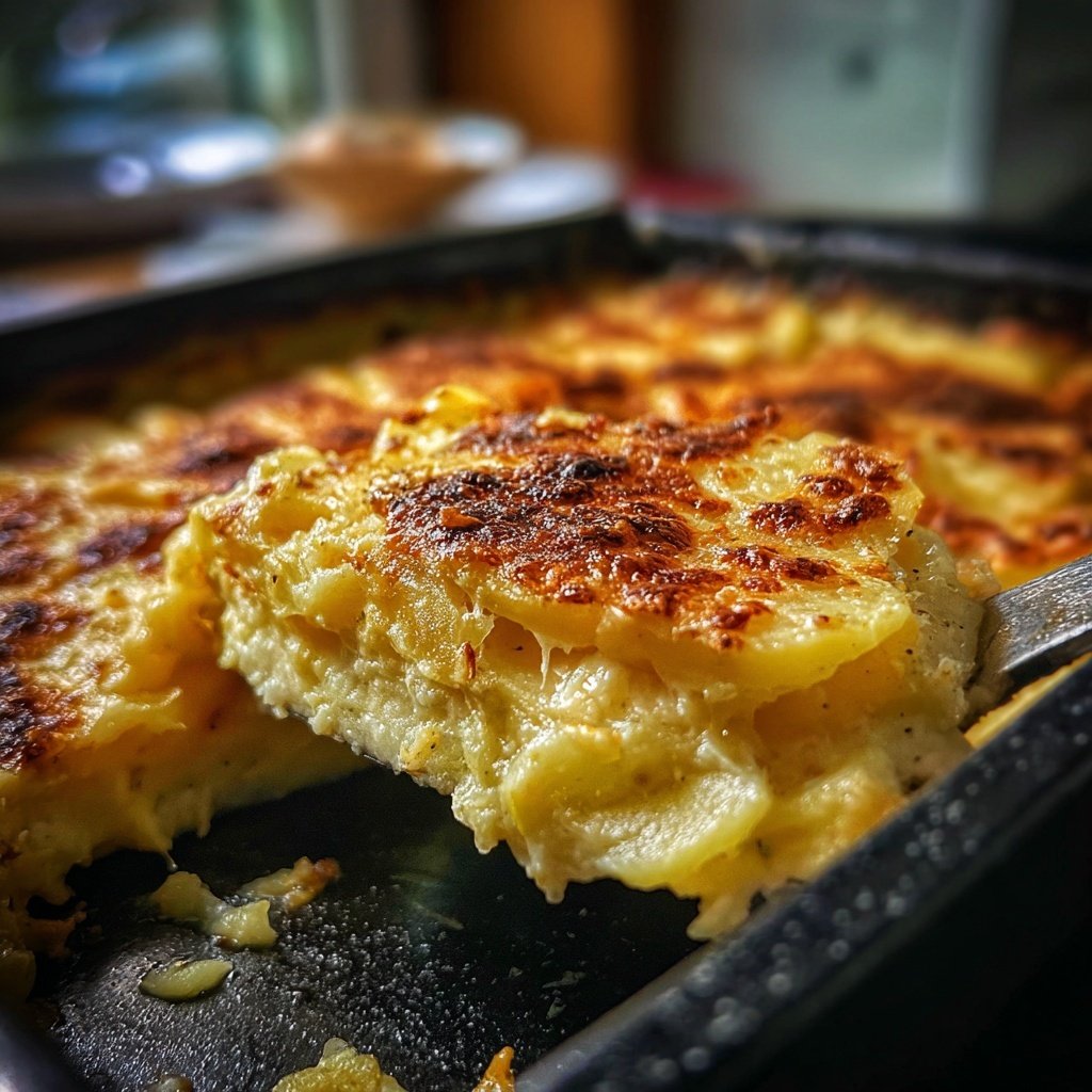 Kartoffelgratin mit Süßkartoffeln