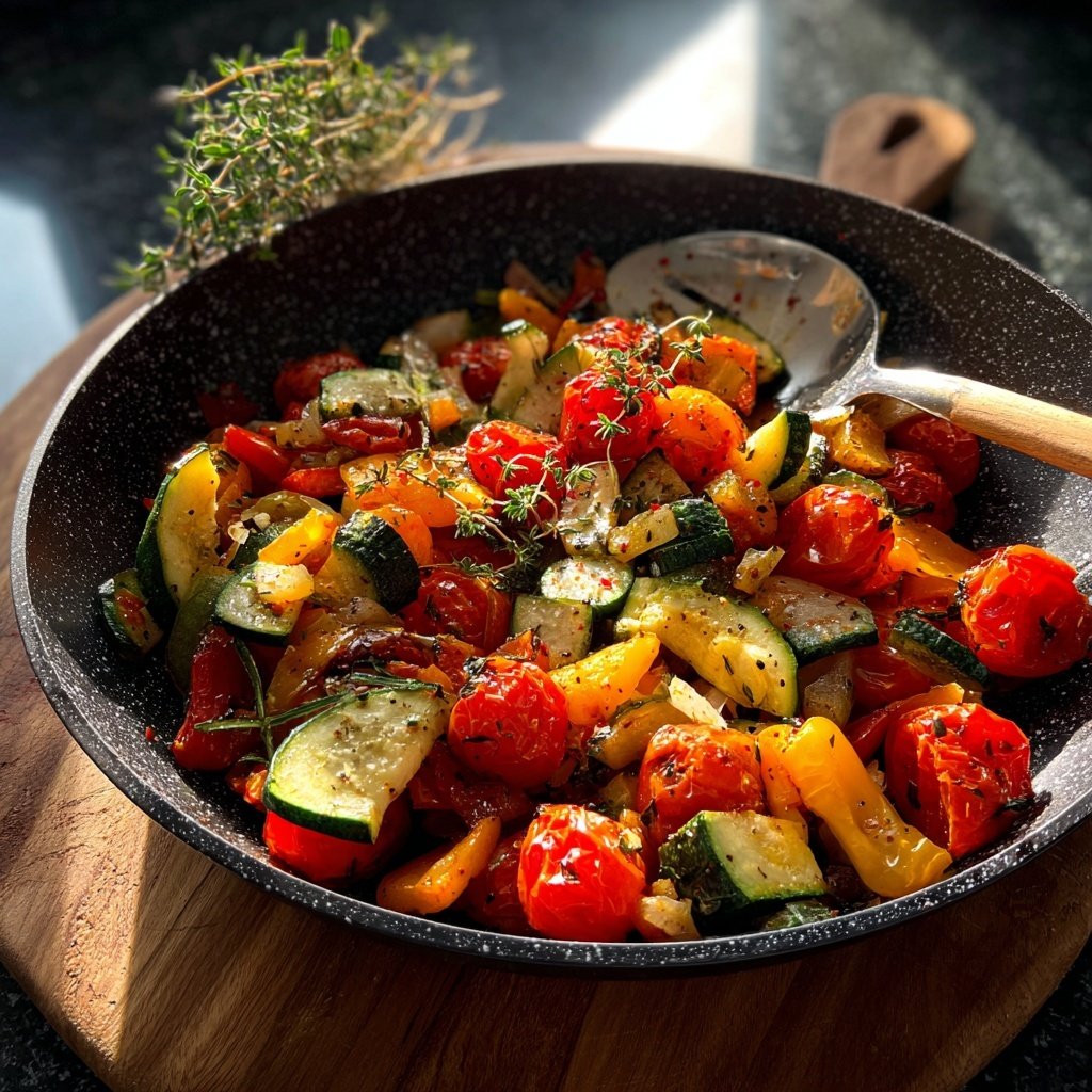Kalorienarme Ofenpfanne Mit Gemüse