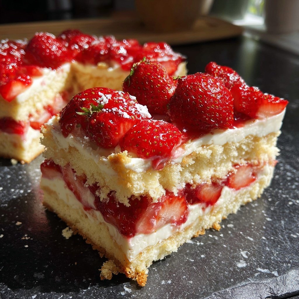 Erdbeerkuchen Mit Schmand