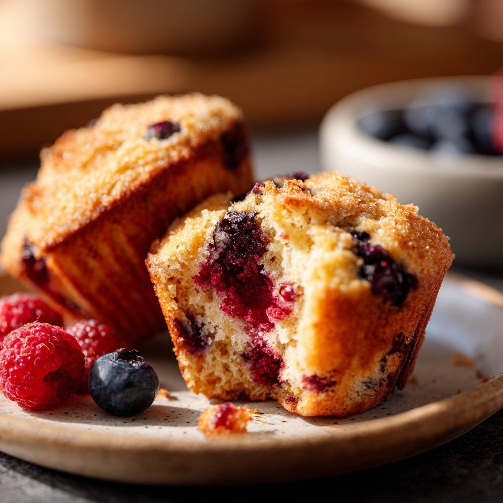 Muffins mit Beerenmix