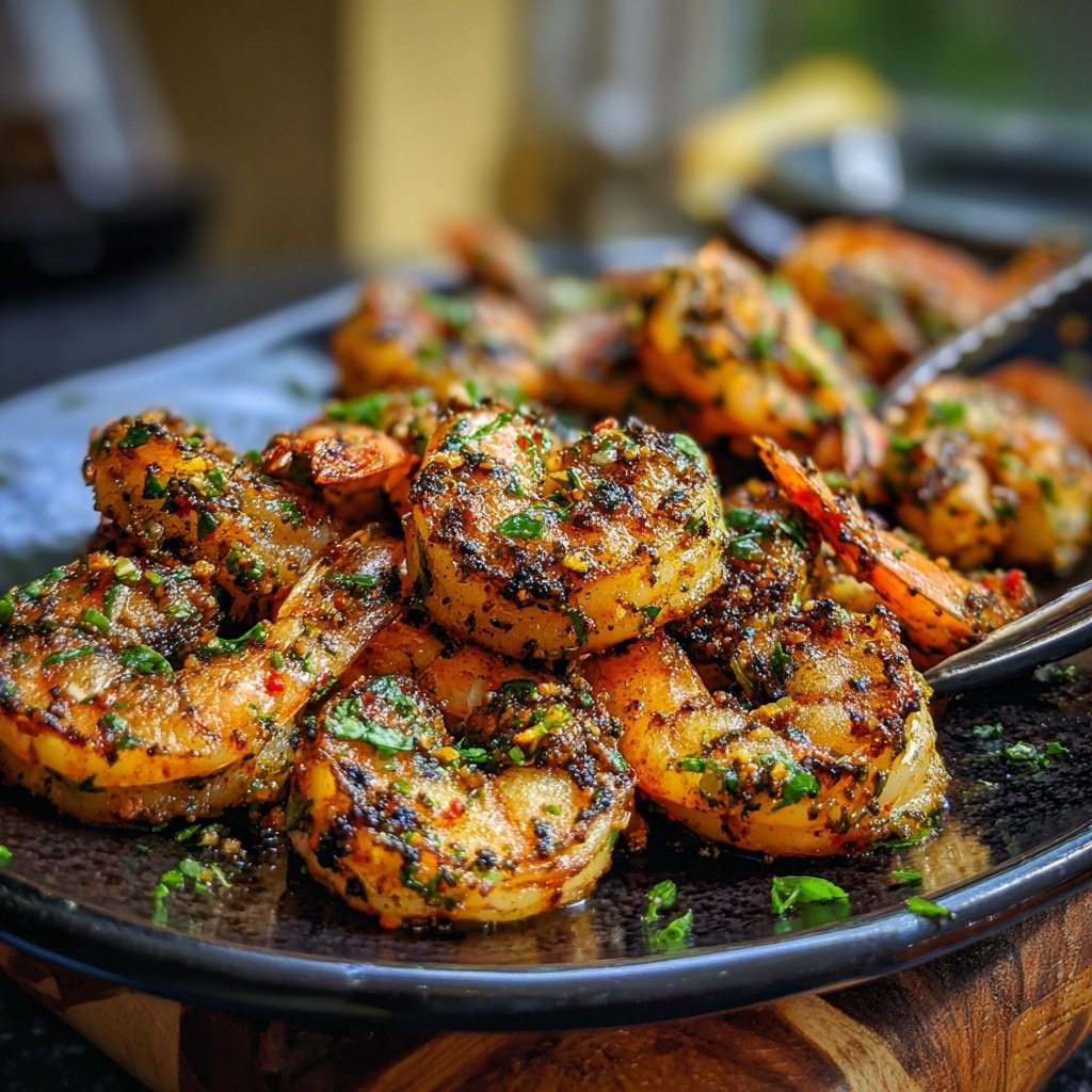 Gegrillte Garnelen Mit Chili