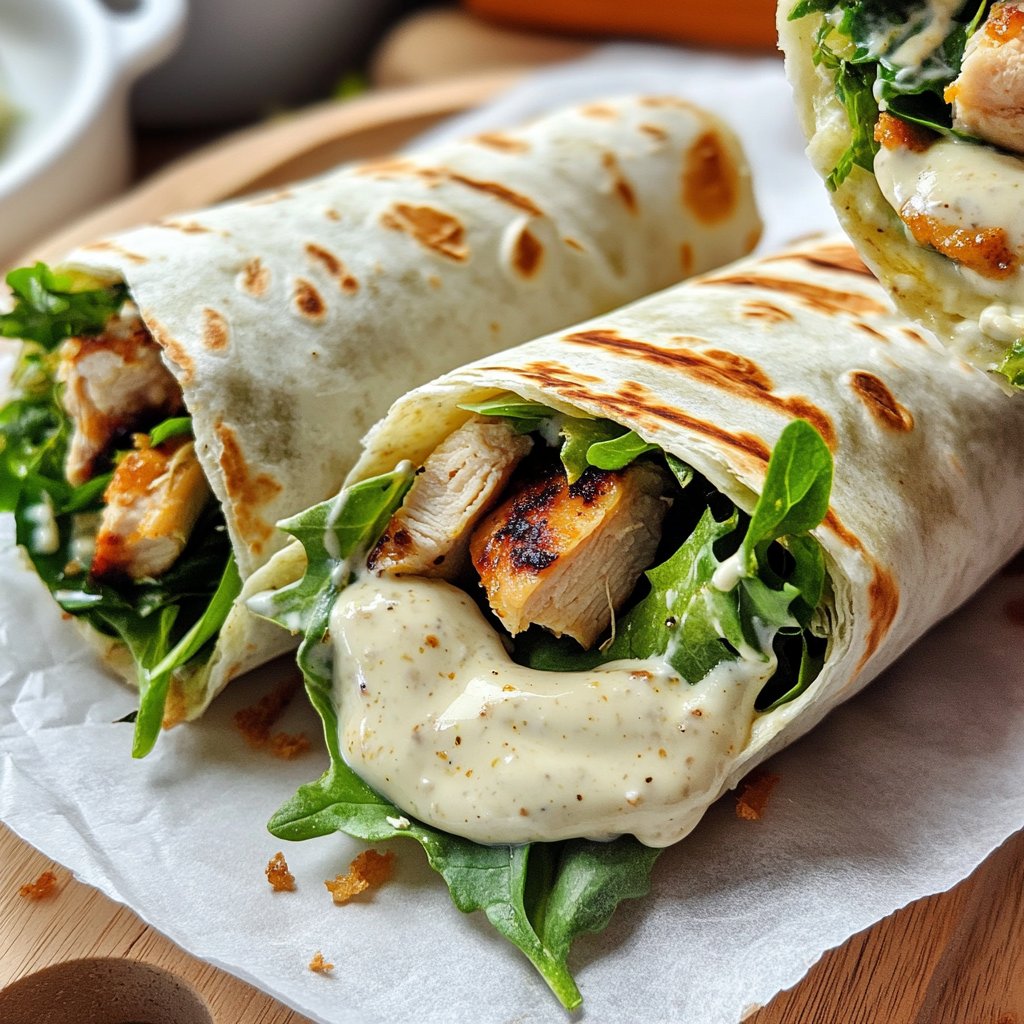 Wraps mit Joghurtsauce