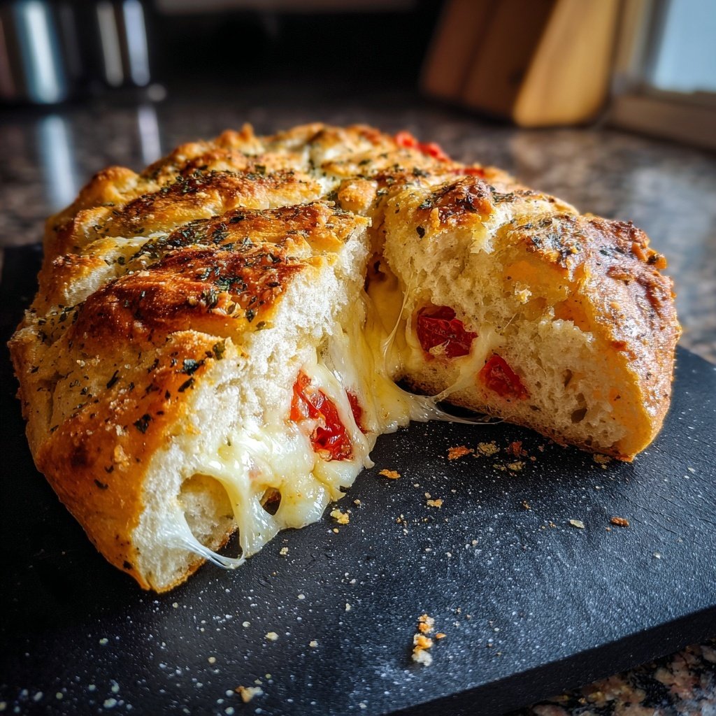 Zupfbrot Mit Tomaten Und Käse