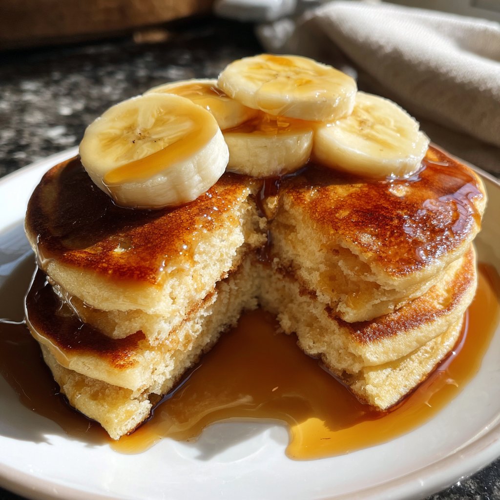 Pfannkuchen mit Banane