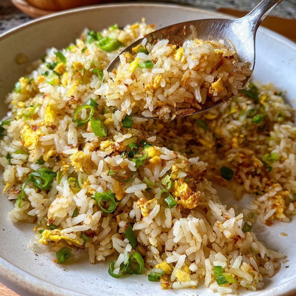 Gebratener Reis mit Frühlingszwiebeln